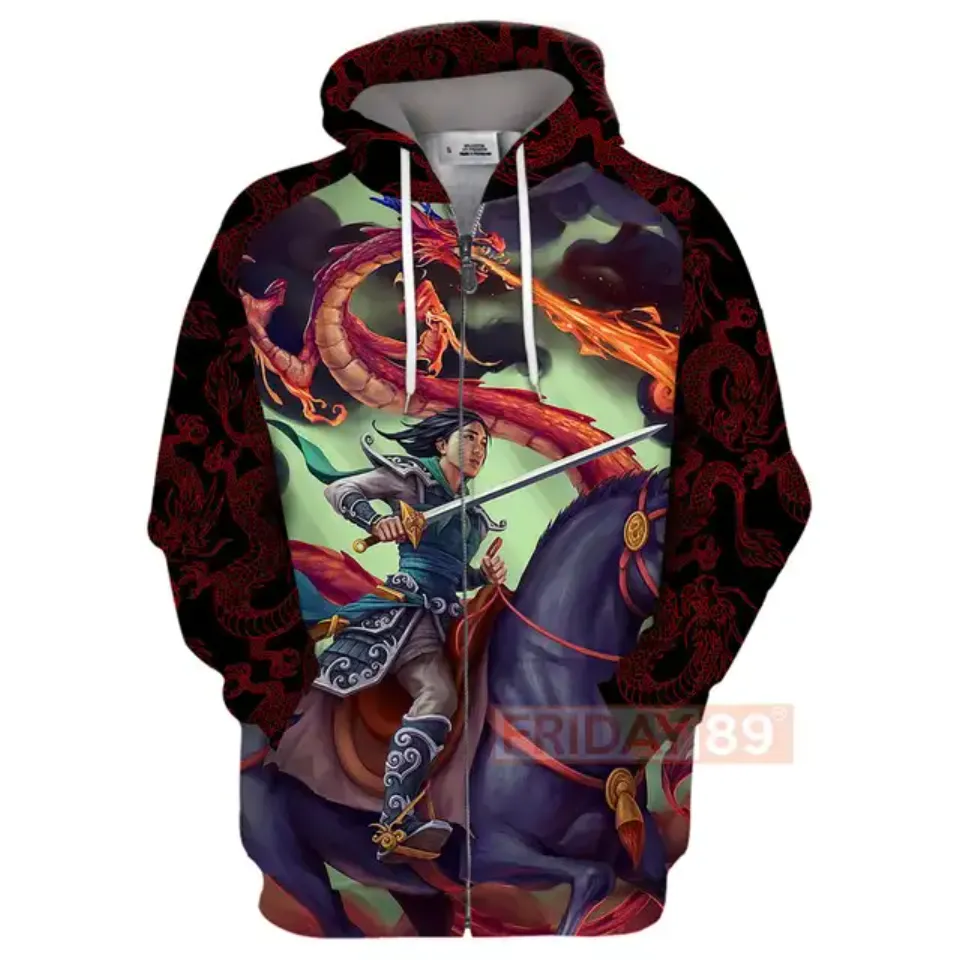 2024 Disney Princess Mulan 3d Hoodie