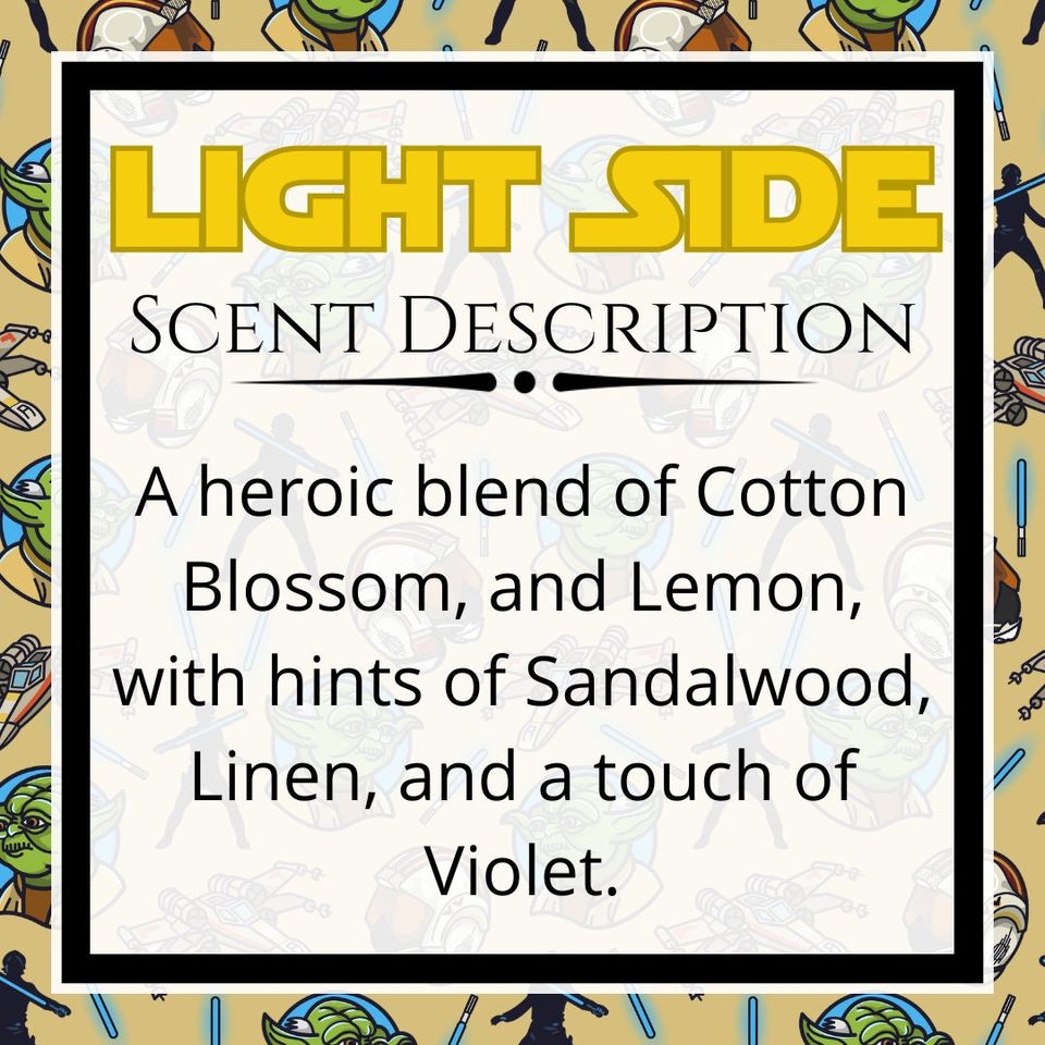 LIGHT SIDE | Disney Candle | Jedi Master Luke Skywalker Inspired Scented Candles