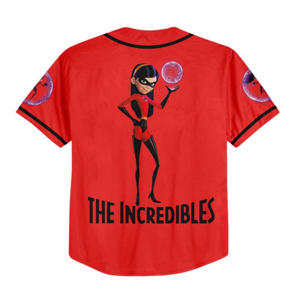 Personalized Disney The Incredibles Violet Parr Baseball Jersey