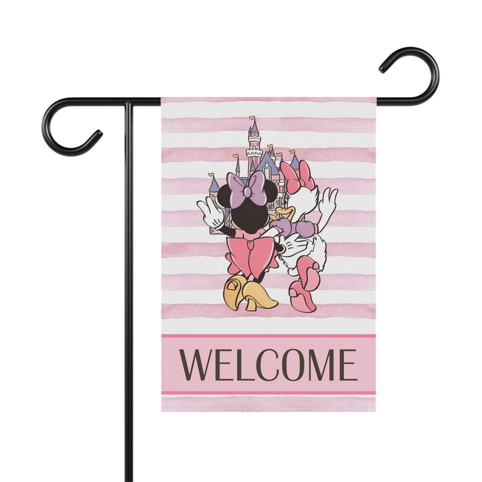 Minnie and Daisy Garden Flag, Disney Lover Gift