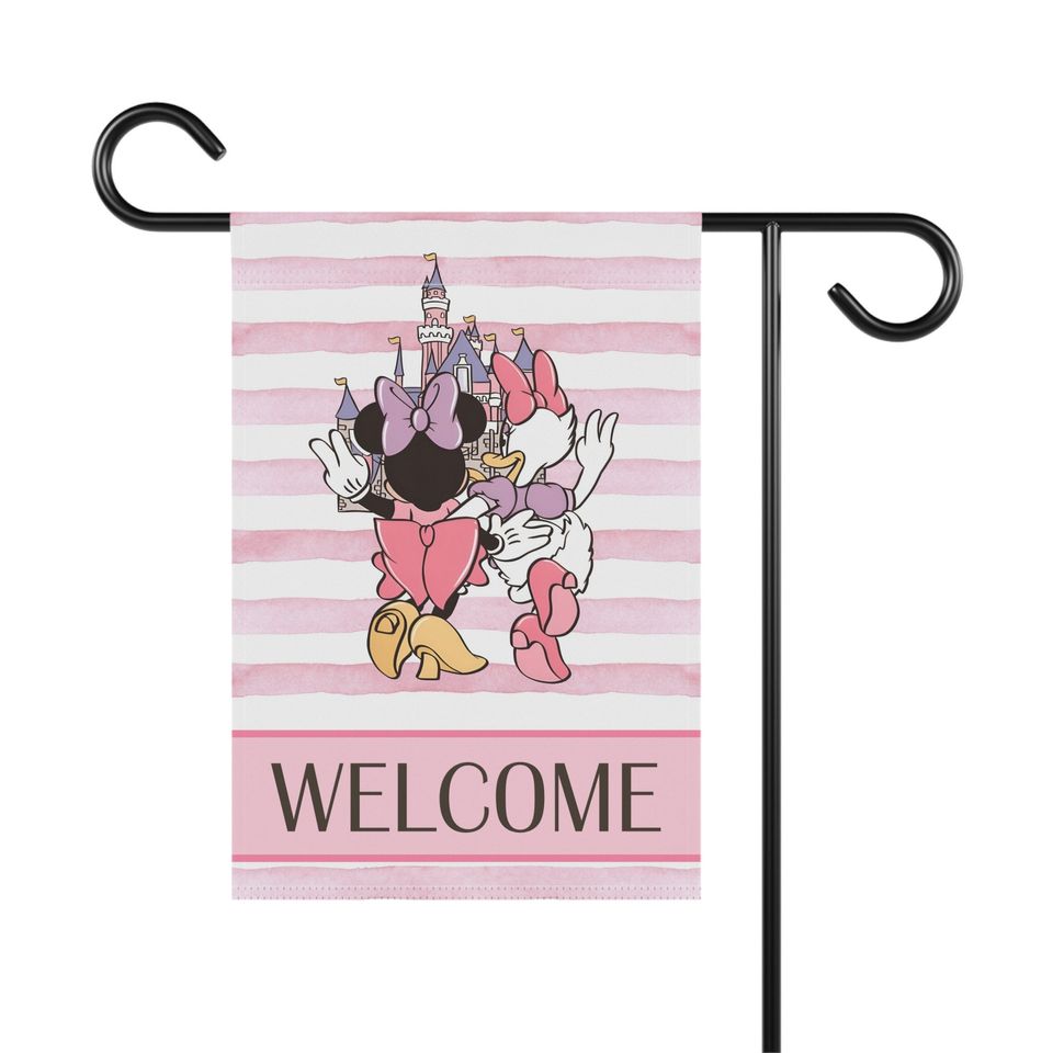 Minnie and Daisy Garden Flag, Disney Lover Gift