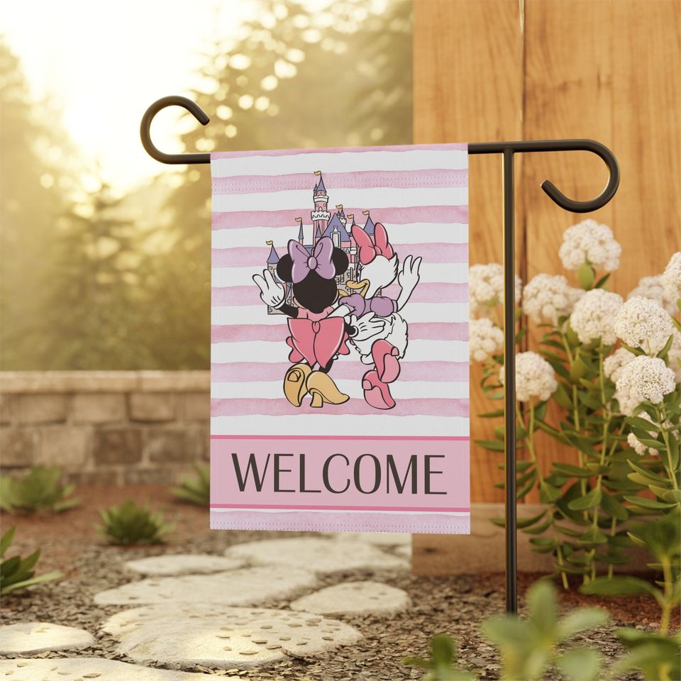 Minnie and Daisy Garden Flag, Disney Lover Gift