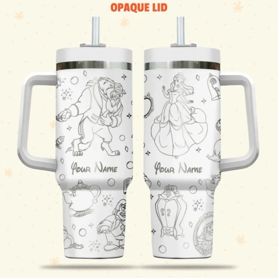 Custom Disney Beauty and the Beast Magical Tumbler, Disney Characters