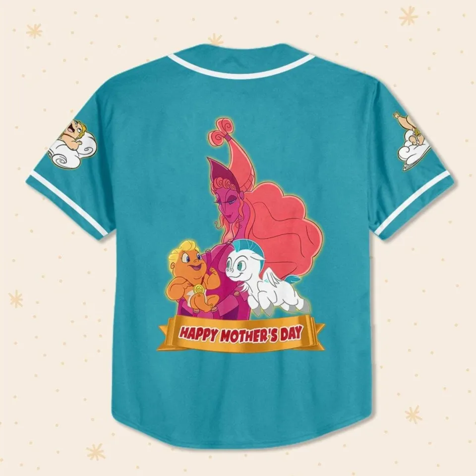 Custom Disney Hercules, Personalized Name Number Baseball Jersey, Custom Disney