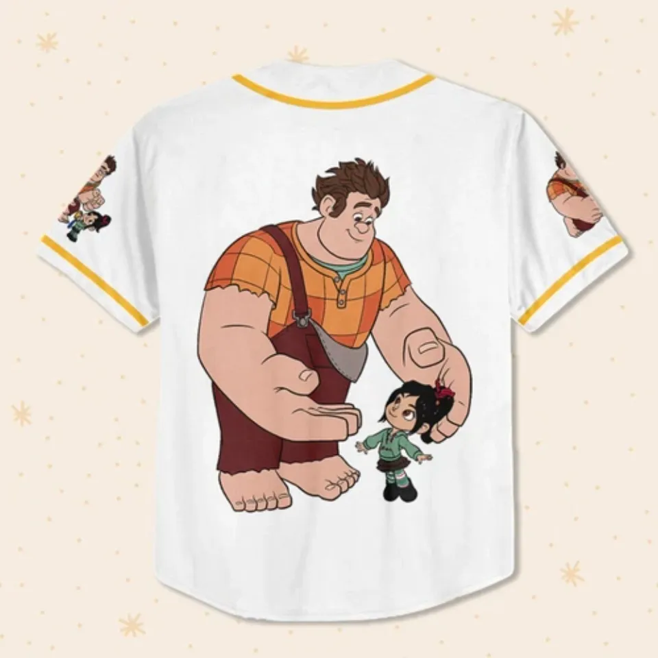 Custom Disney Wreck it Ralph Friendship Simple, Custom Baseball Jersey