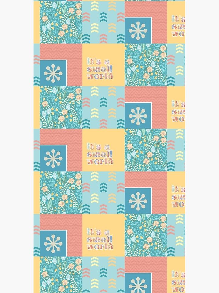 "it's a small world" Pattern (version 2) Duffle Bag
