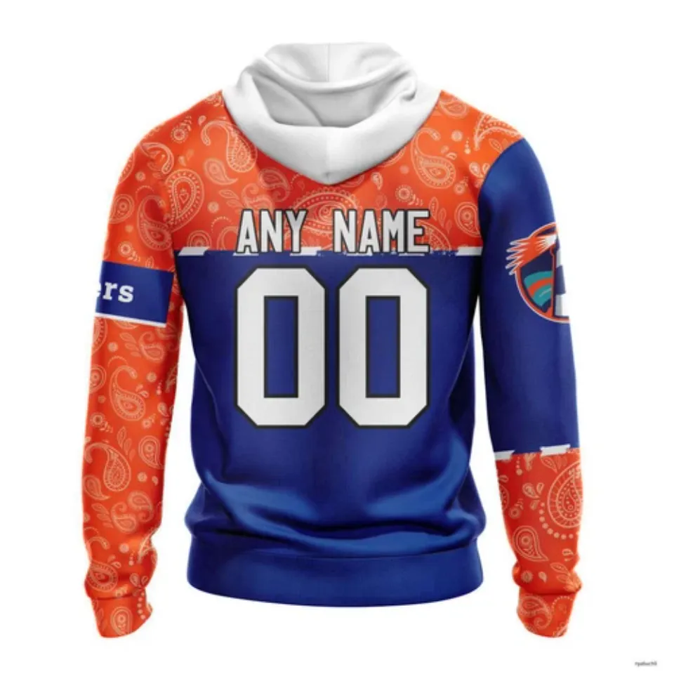 Personalized New York Islanders Hoodie Pullover Paisley Hockey Team