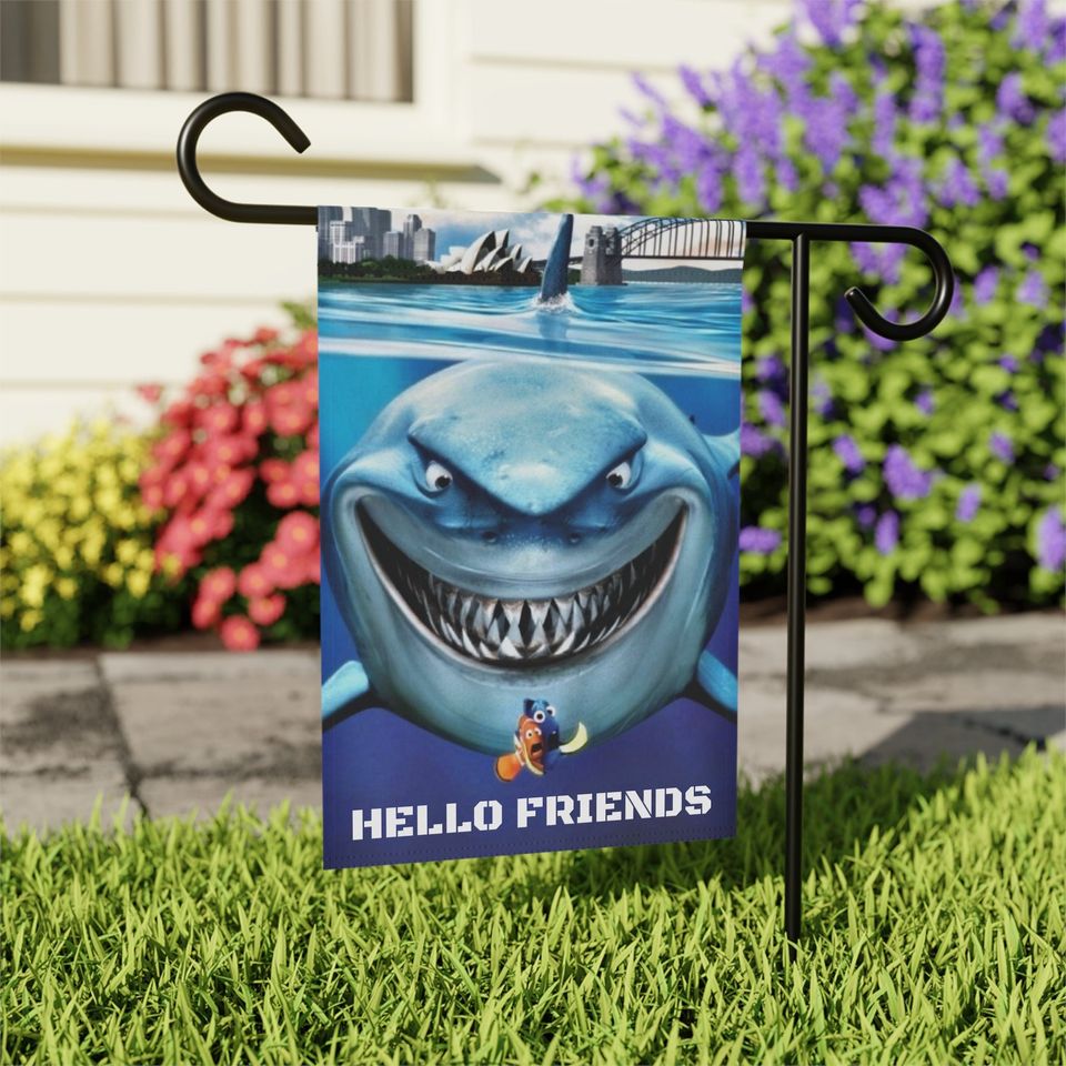 Disney Bruce, Dory and Marlin from the movie Finding Nemo Garden Flags