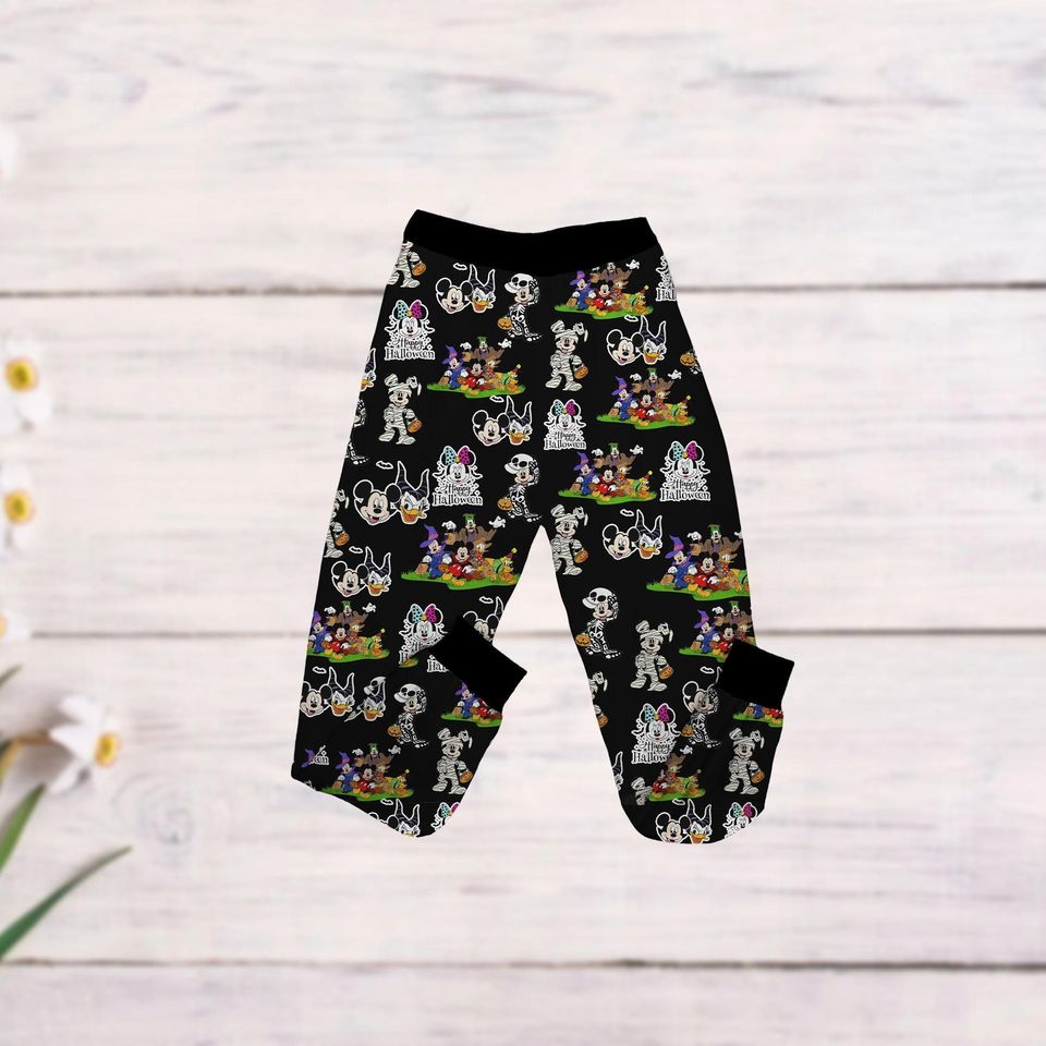Mickey Halloween Pajamas Set, Disney Halloween Skeleton