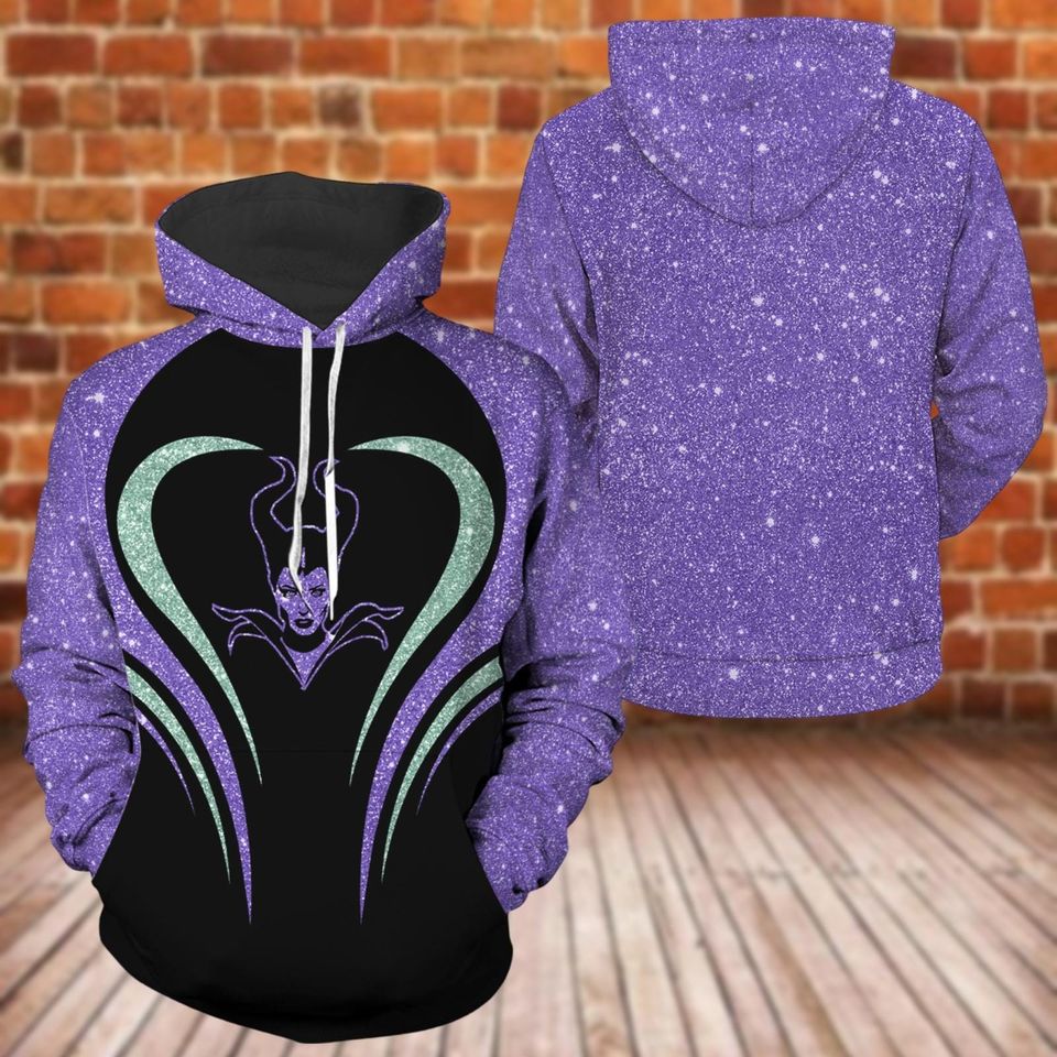 Halloween Maleficent Hoodie Legging, Disney Villains