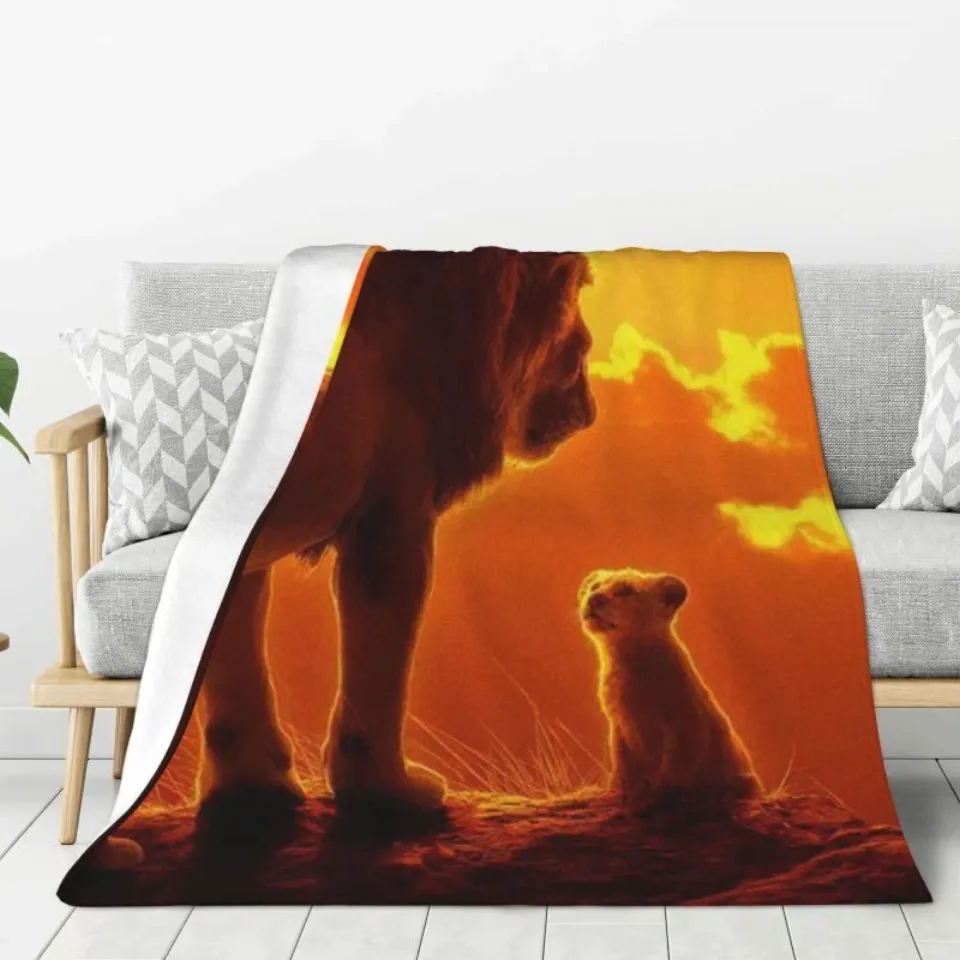 Disney Mickey Halloween Flannel Blanket Kawaii Spooky Cute Lightweight Throw