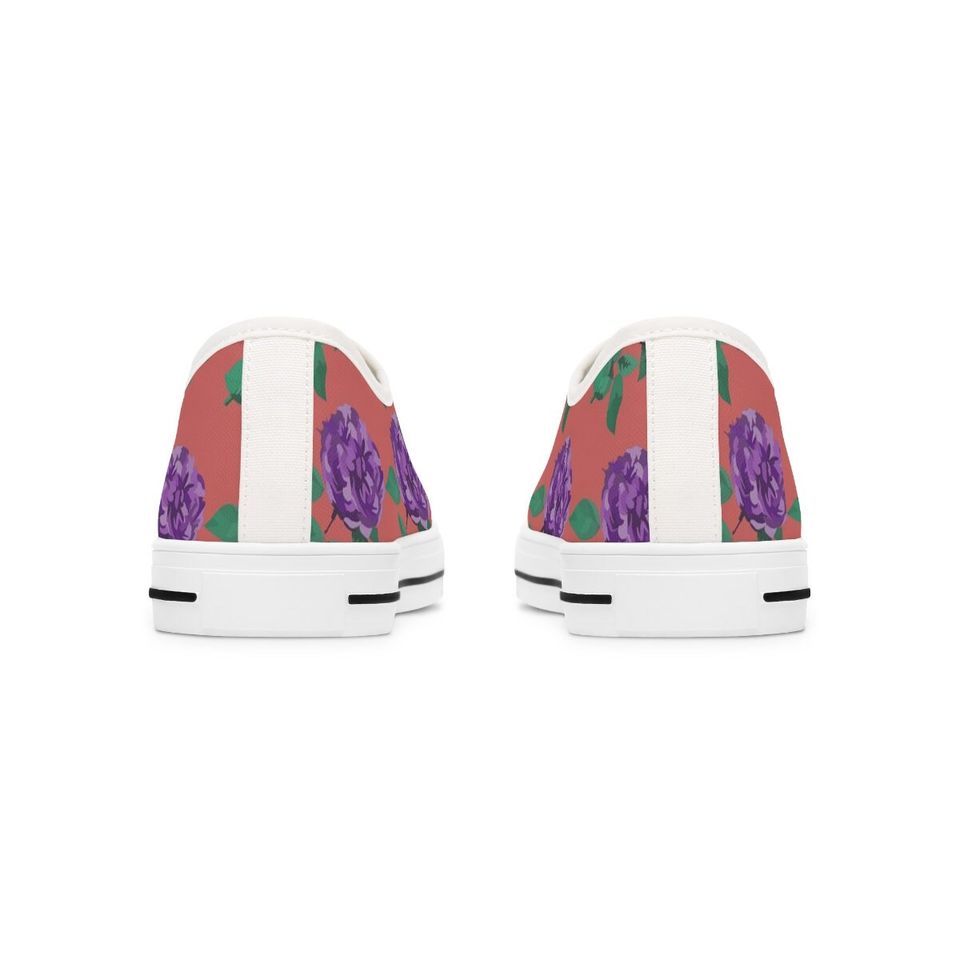 Women's Floral Print Low Top Sneakers