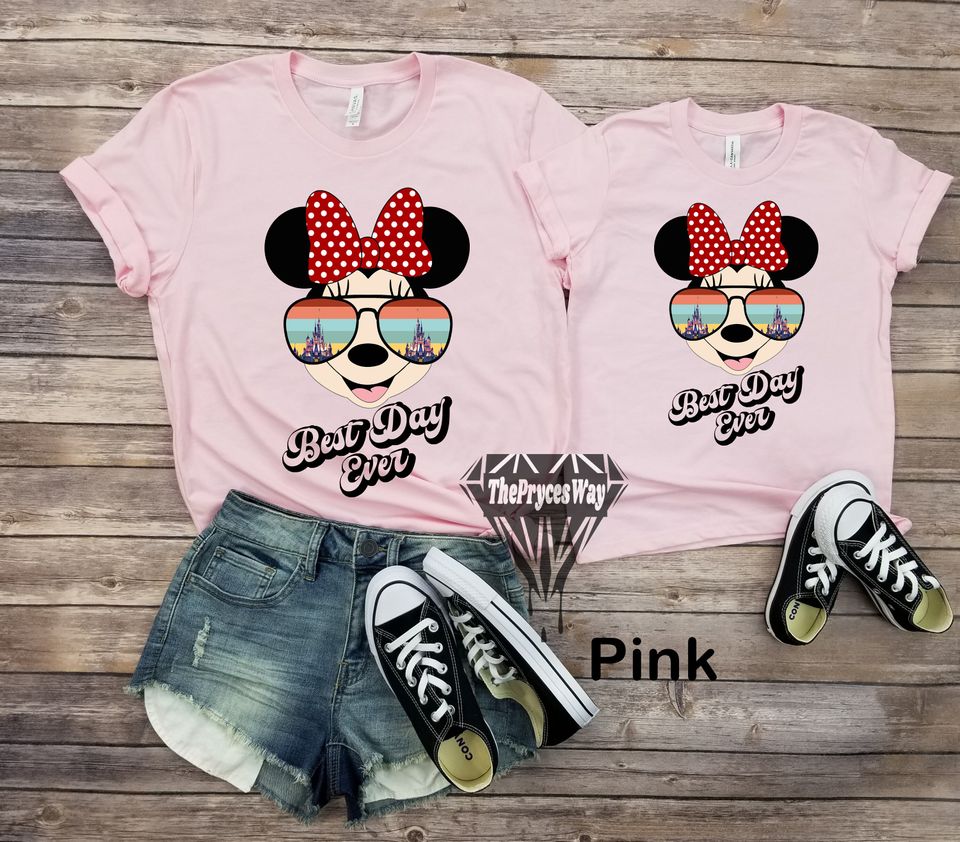 Minnie Best Day Ever Matching Shirts,Disney Mommy And Me