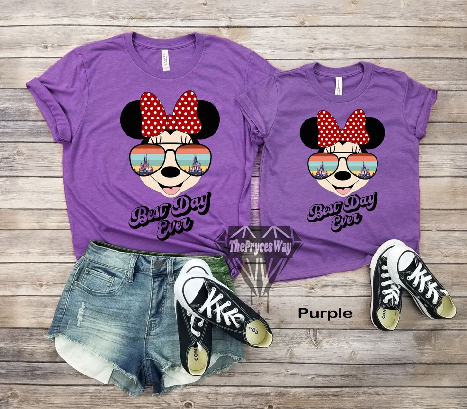 Minnie Best Day Ever Matching Shirts,Disney Mommy And Me