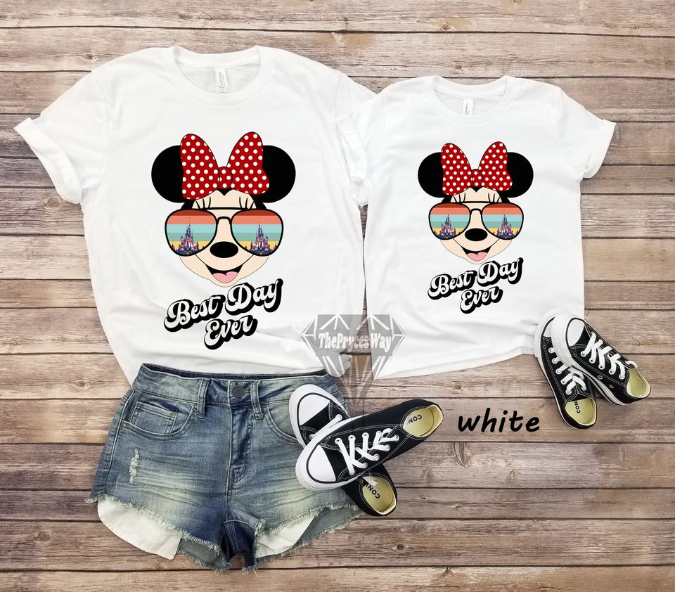 Minnie Best Day Ever Matching Shirts,Disney Mommy And Me