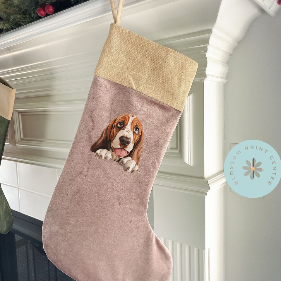 Personalized dog stocking, Disney Christmas Dog Breed Stocking