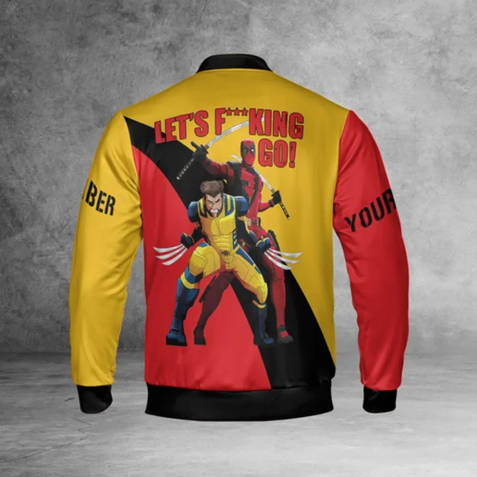 Personalized Deadpool And Wolverine Let's F*cking Deadpool 3 Superheroes Jacket