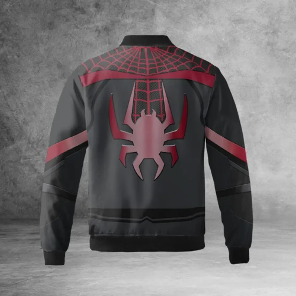 Spiderman Cosplay Costume Miles Morales Spider Verse Superhero Jacket