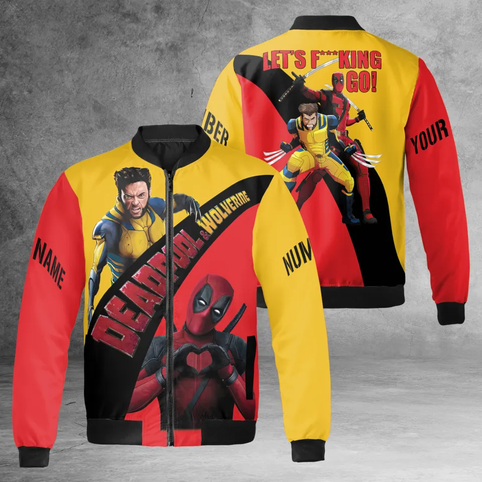 Personalized Deadpool And Wolverine Let's F*cking Deadpool 3 Superheroes Jacket