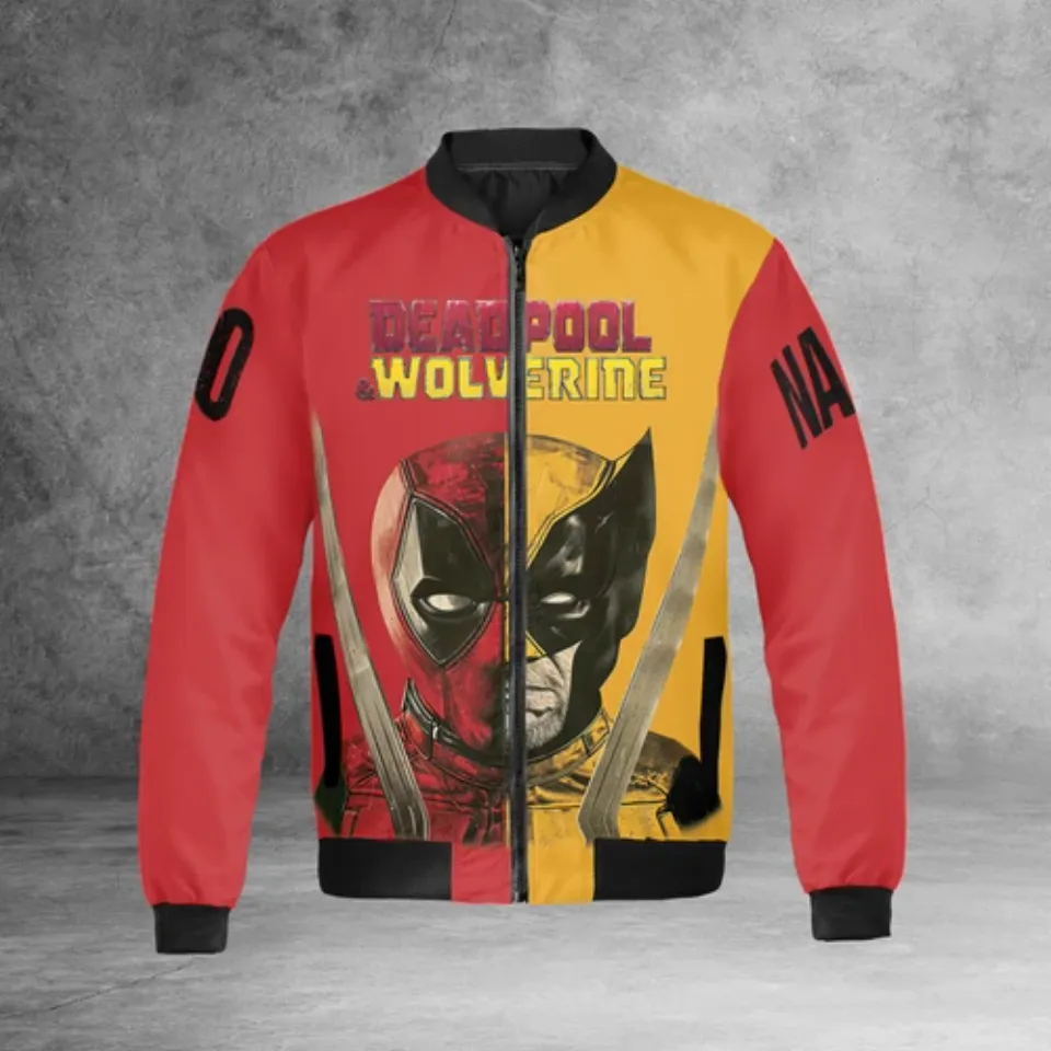 Personalized Deadpool Vs Wolverine Bestie Friends BFF Let’s F*cking Go Jacket