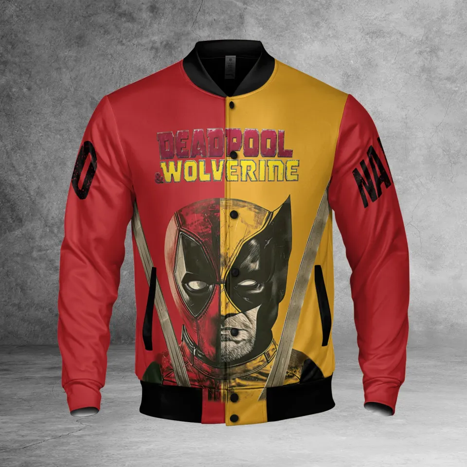 Personalized Deadpool Vs Wolverine Bestie Friends BFF Let’s F*cking Go Jacket