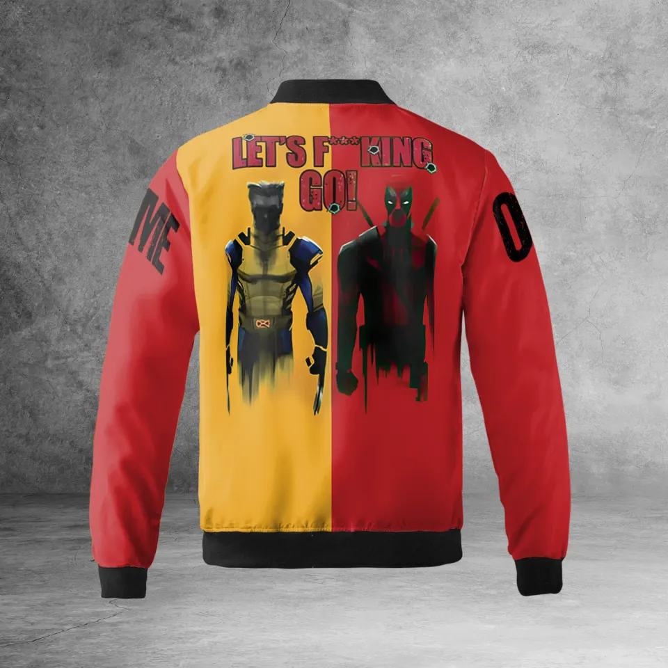 Personalized Deadpool Vs Wolverine Bestie Friends BFF Let’s F*cking Go Jacket