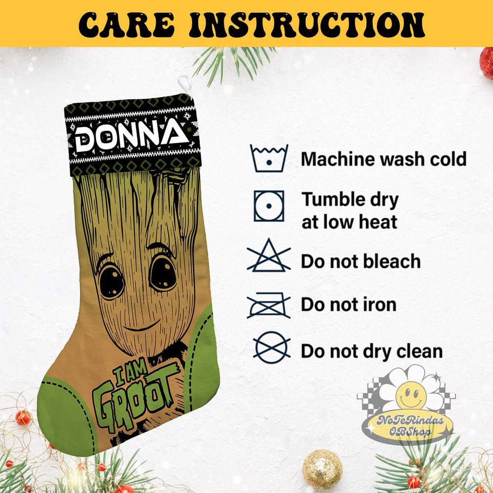 Personalized Superhero Disney Christmas Stocking, Marvel Guardians Of the Galaxy