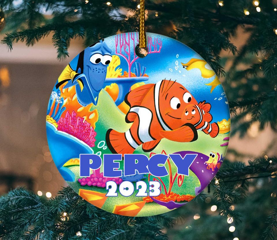 Finding Nemo christmas ornament, Disney Nemo Ornament, Finding Dori Personalized Christmas Ornament
