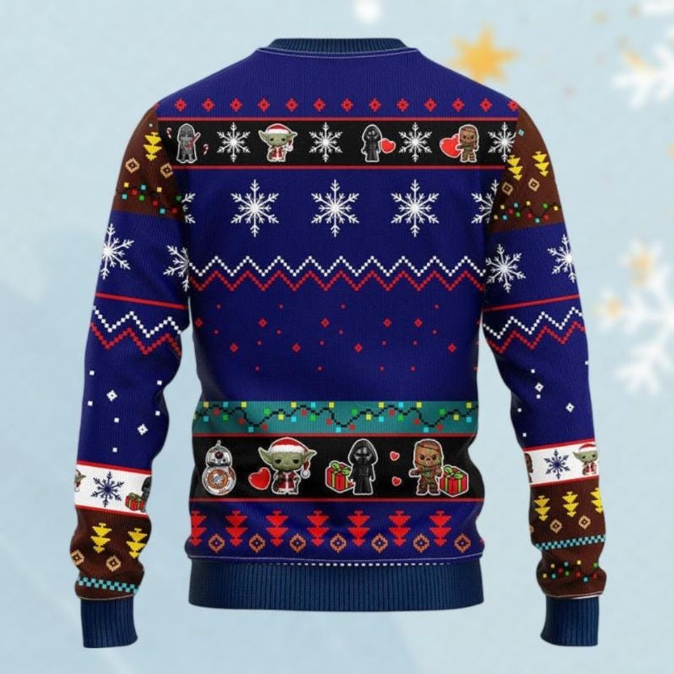 Star Wars Characters Christmas Ugly Sweater, Disney Christmas