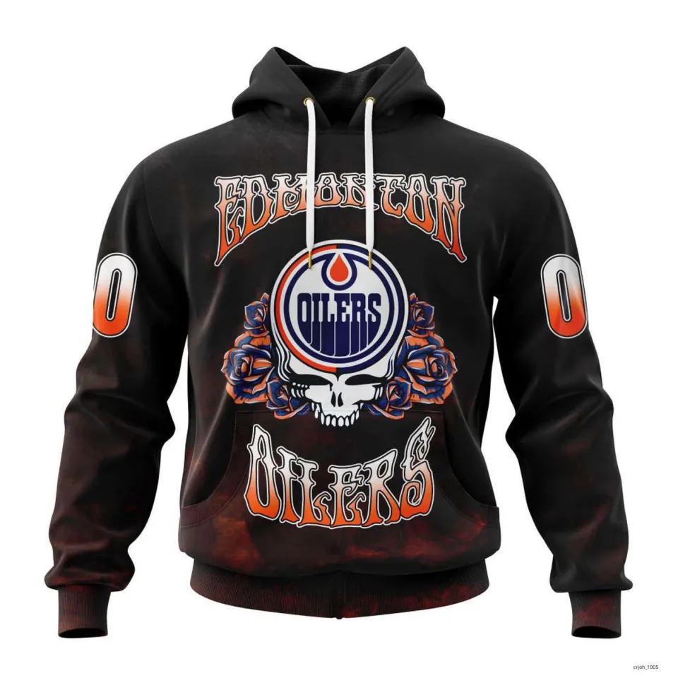 Personalized  Edmonton Oilers Grateful Dead Hoodie Gift Xmas