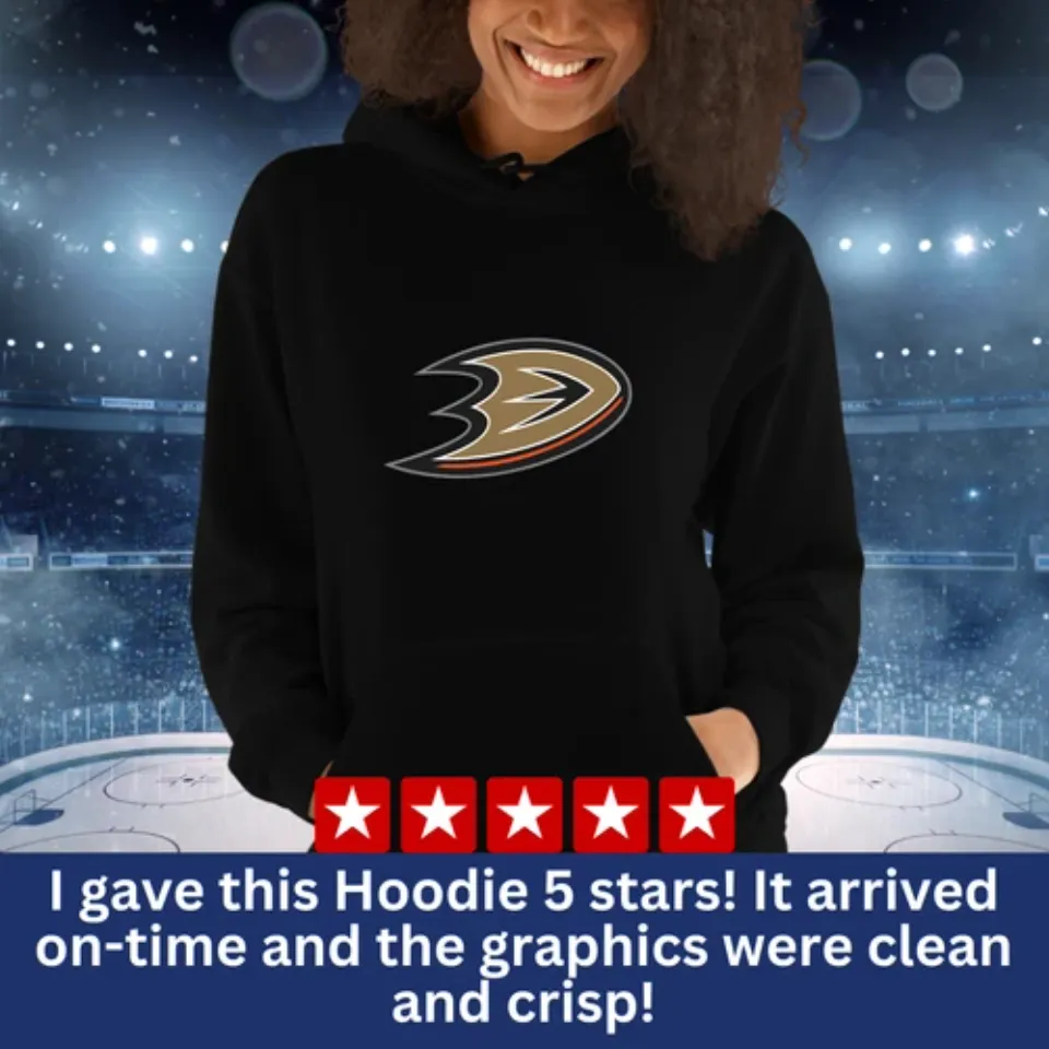 Classic Anaheim Ducks Pullover Hoodie, Ice Hockey Fan Gear