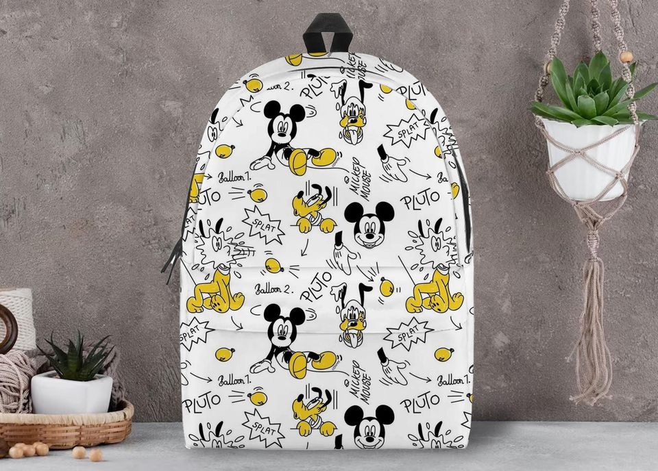 Mickey Disney Custom Backpack, Mickey Disney School Bag, Laptop Backpack, Personalized Gift, Personalized Backpack