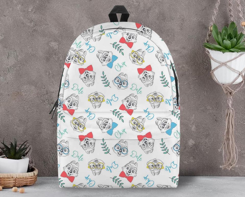Chip and Dale Backpack, Chip and Dale School Bag, Laptop Backpack, Gift, Backpack