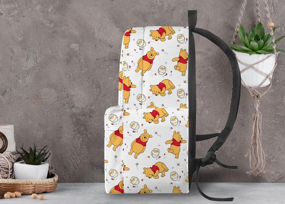 Winnie The Pooh Backpack, Winnie The Pooh School Bag, Laptop Backpack, Gift, Backpack