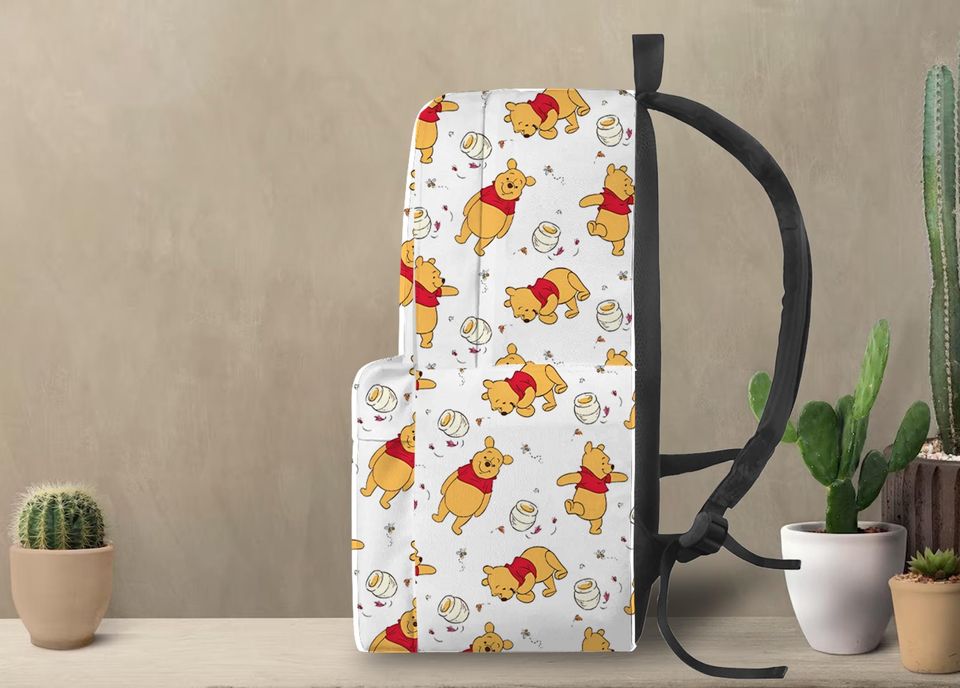 Winnie The Pooh Backpack, Winnie The Pooh School Bag, Laptop Backpack, Gift, Backpack