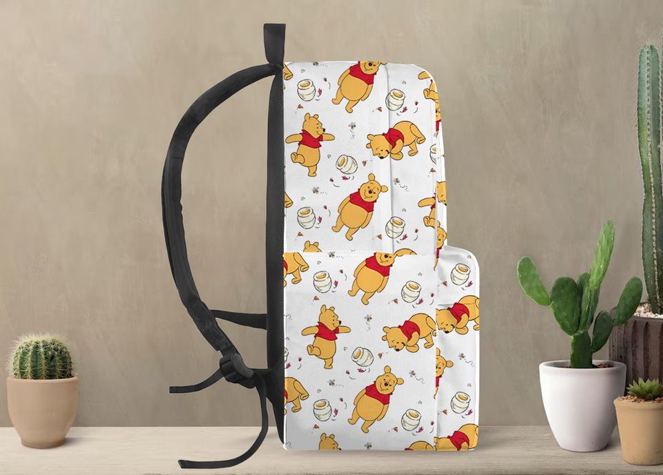 Winnie The Pooh Backpack, Winnie The Pooh School Bag, Laptop Backpack, Gift, Backpack