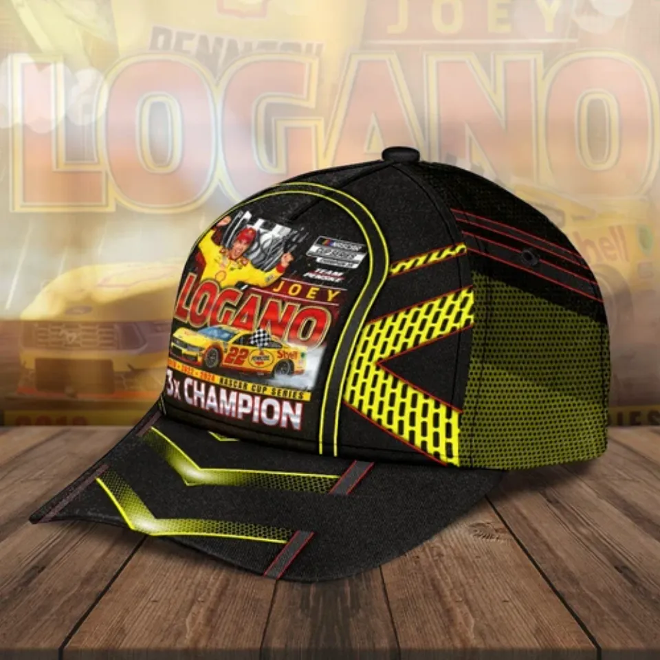 Classic Racing Joey Logano Cap, For Fans, Adjustable Strapback Cap