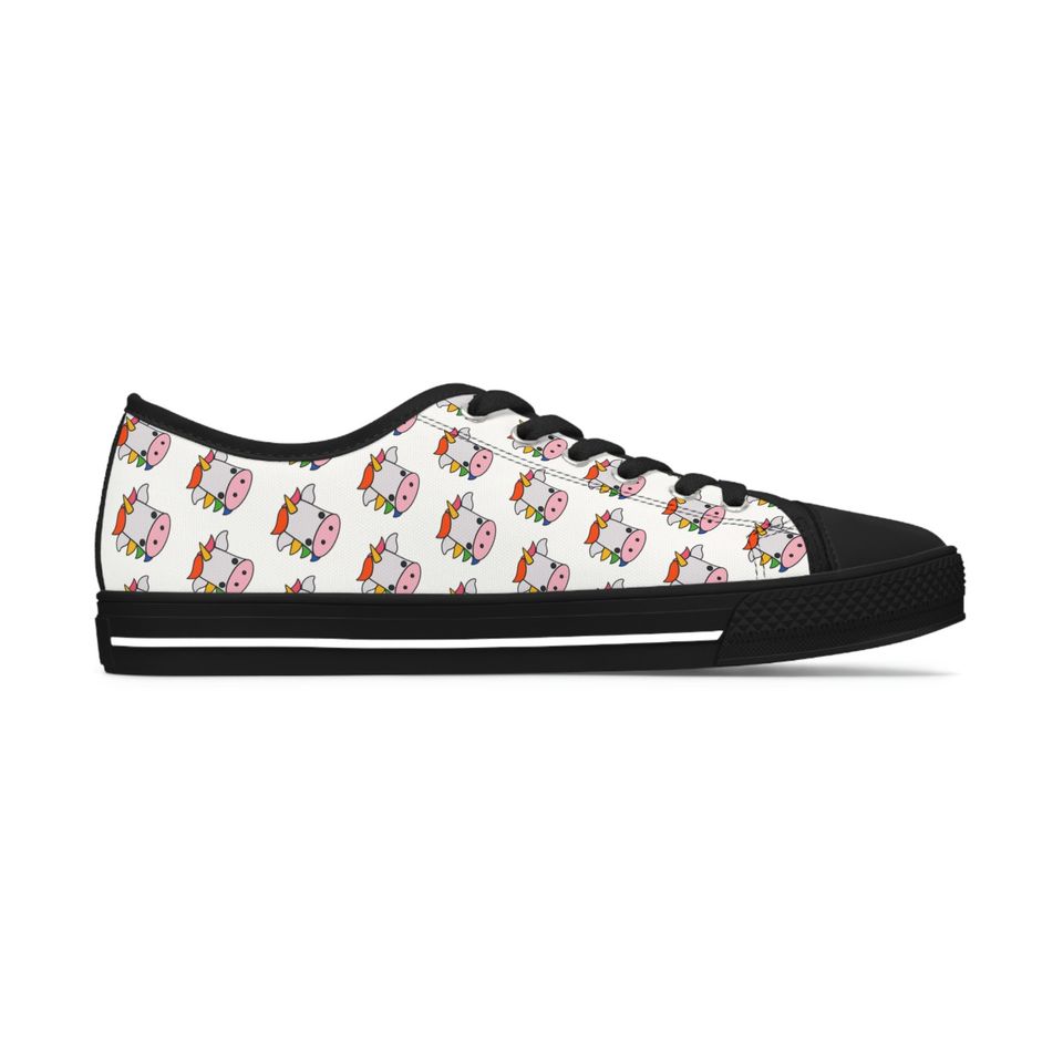 Unicorn Pattern Women's Low Top Sneakers