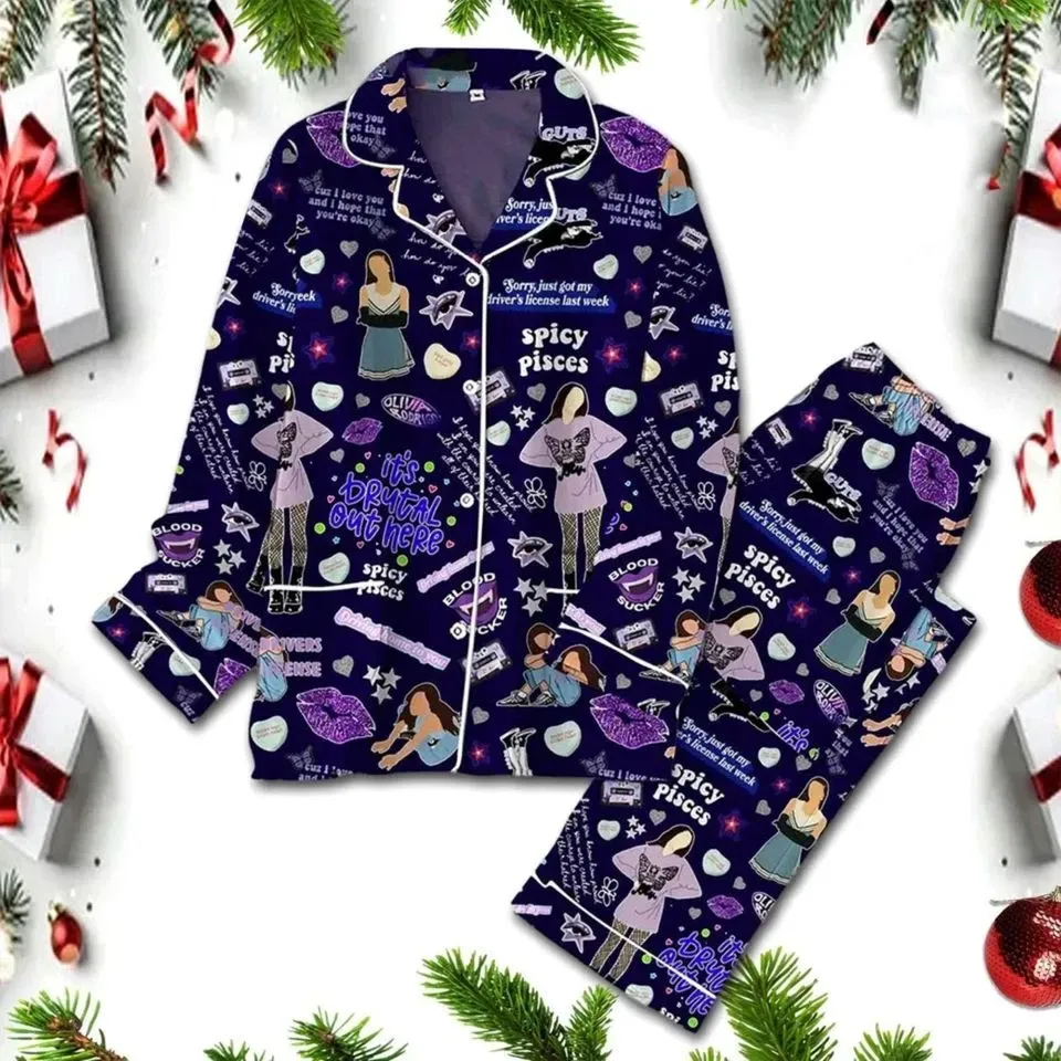 Olivia Rodrigo Guts Pajamas Set, Pajamas Set