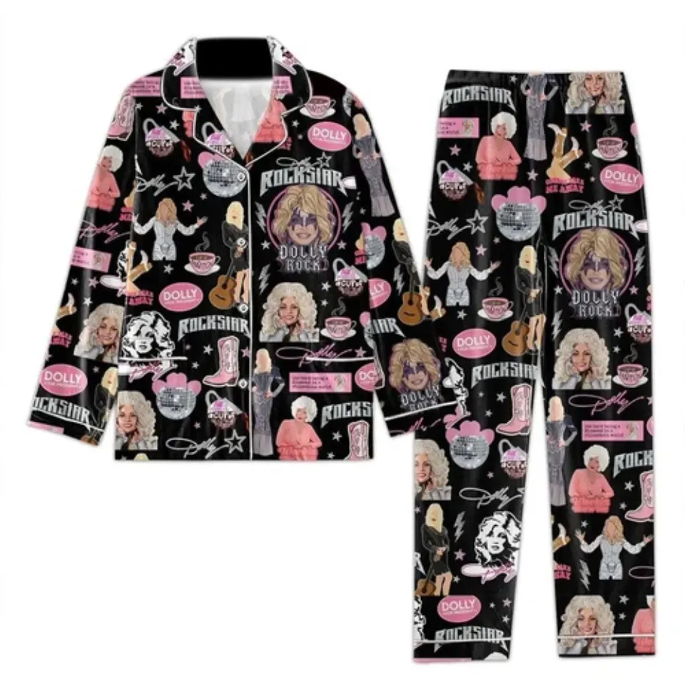 Dolly Parton Cowboy Take Me Away Pajamas Set