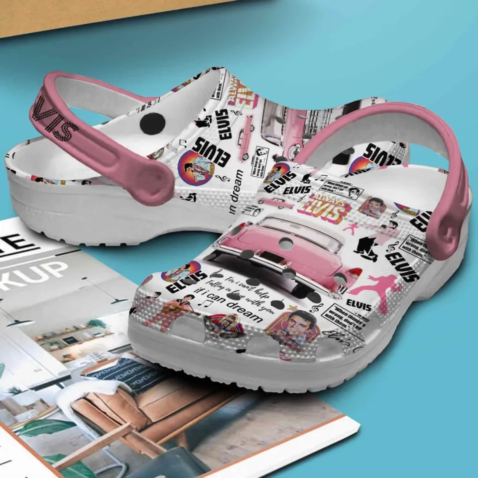 Elvis Presley Pink Car Clogs