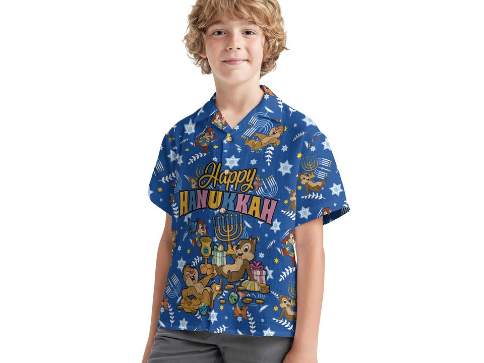Disney Chip n Dale Happy Hanukkah 2024 Hawaiian