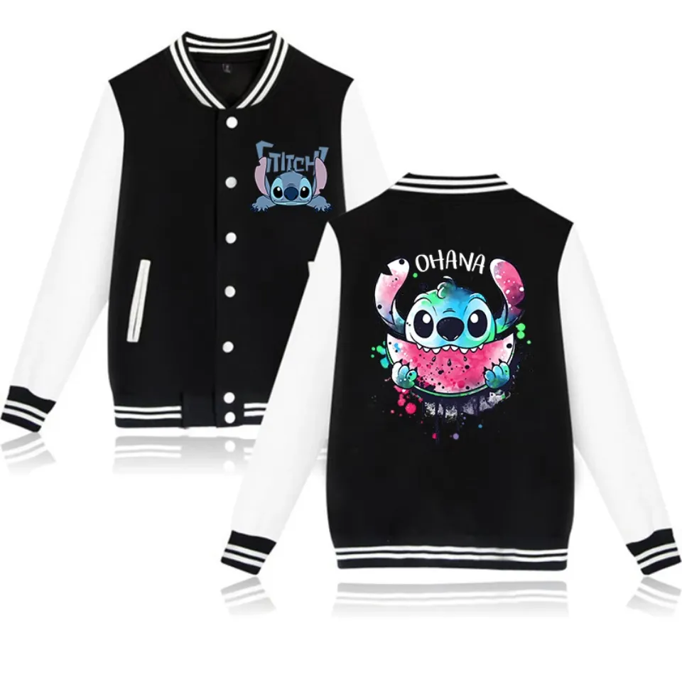 Stitch Disney Hoodie Baseball Jacket