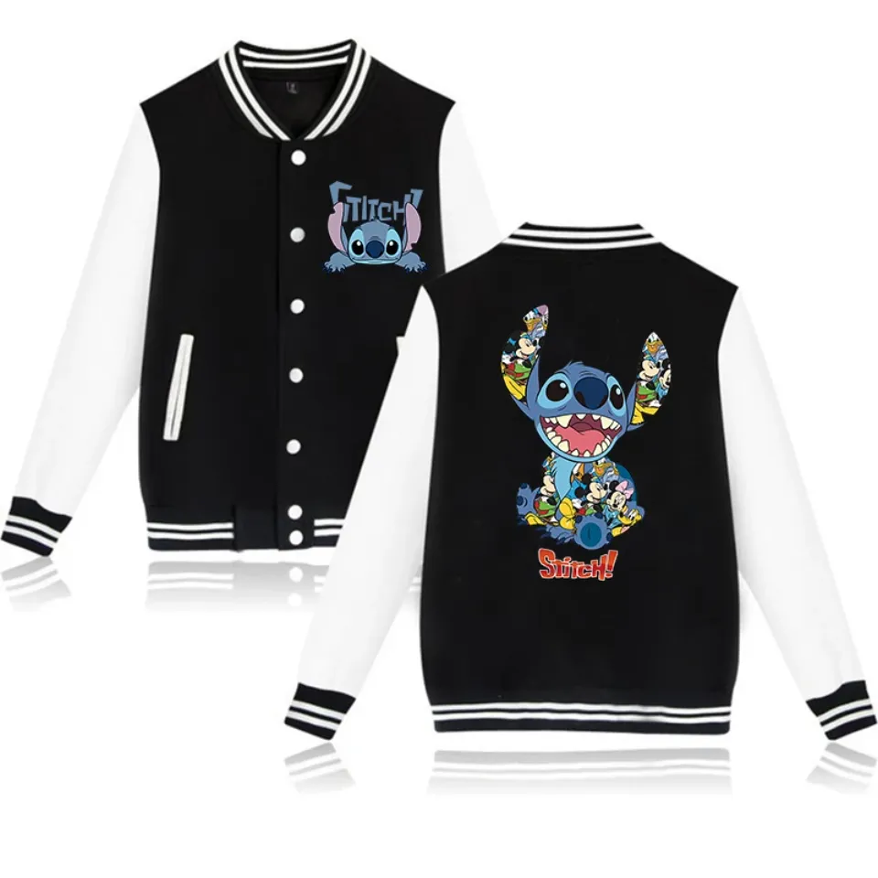 Stitch Disney Hoodie Baseball Jacket
