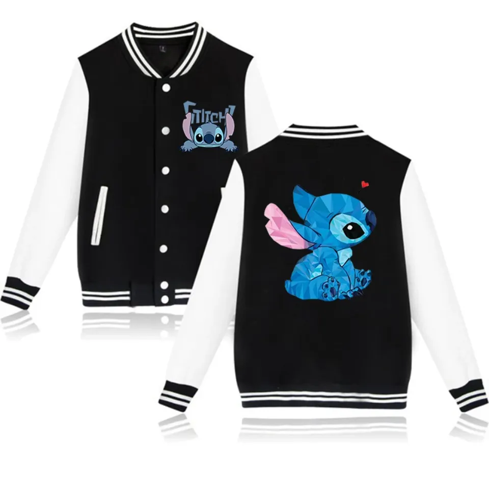 Stitch Disney Hoodie Baseball Jacket