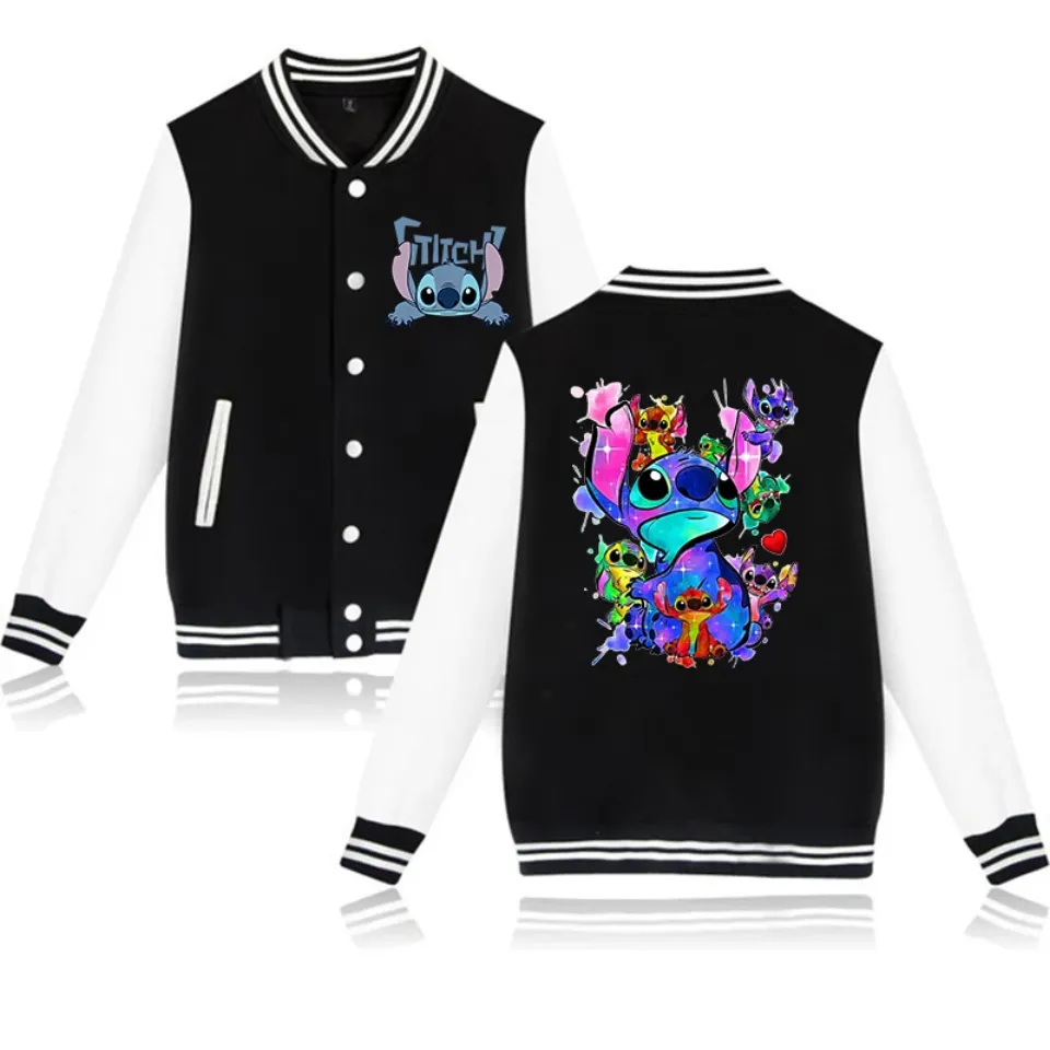 Stitch Disney Hoodie Baseball Jacket