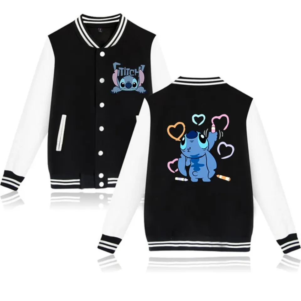 Stitch Disney Hoodie Baseball Jacket