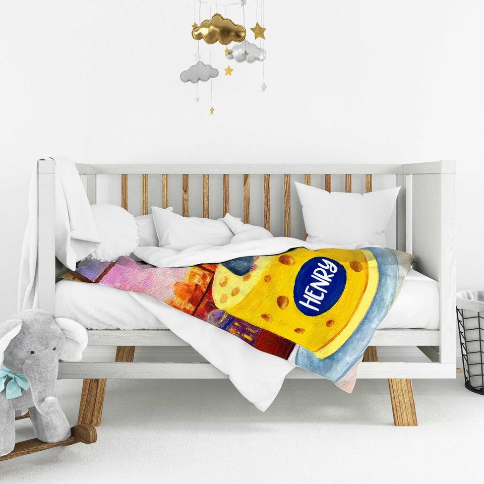 Custom Name Blanket, Disney Ratatouille Blanket, Personalized Blankets Birthday Gift