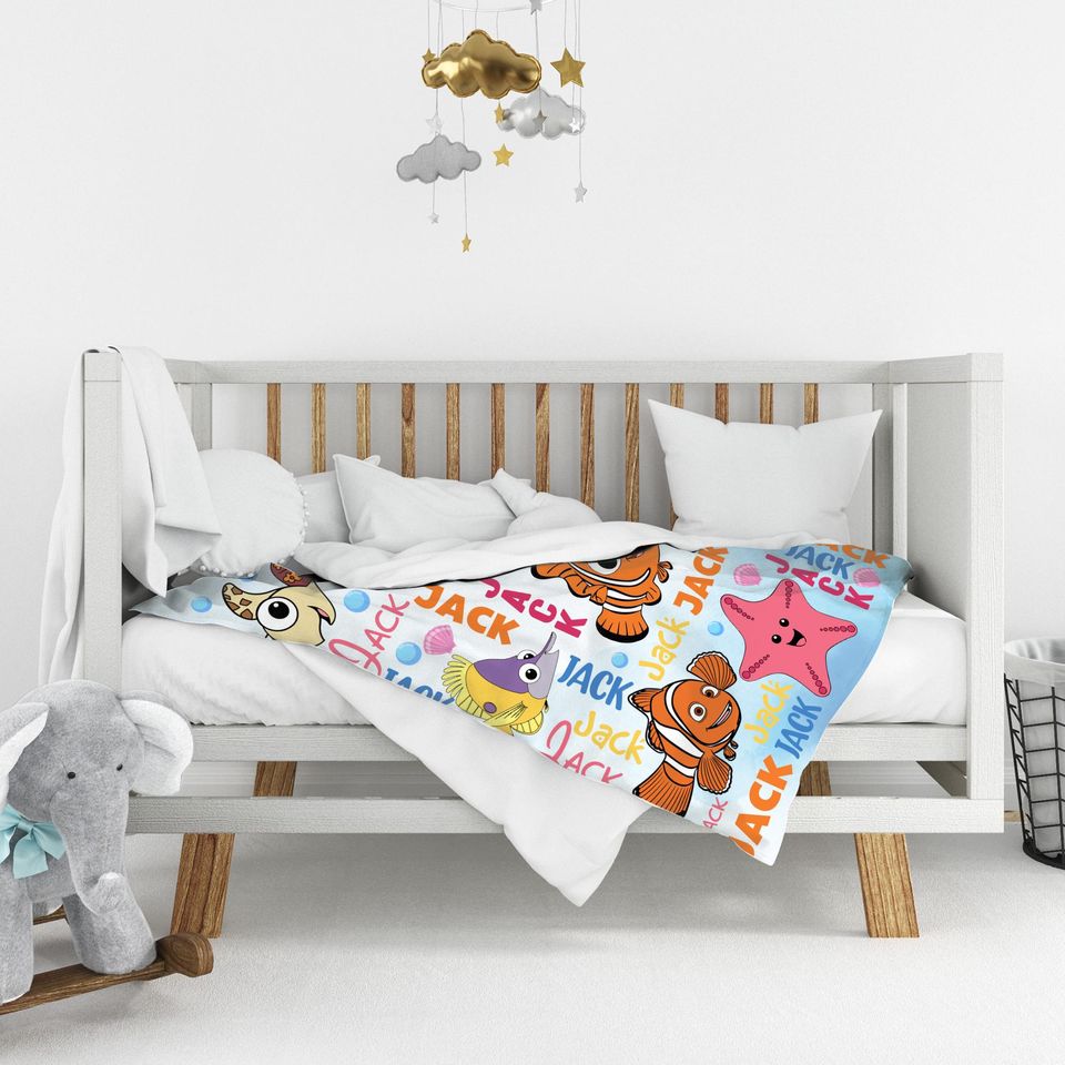 Personalized Disney Finding Nemo Blanket, Finding Nemo Finding Dory Pixar Blanket
