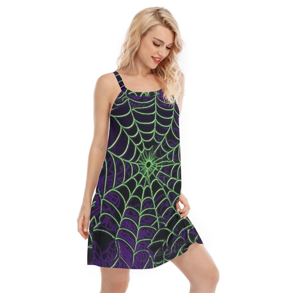 Spiderweb Women's Sleeveless Dress